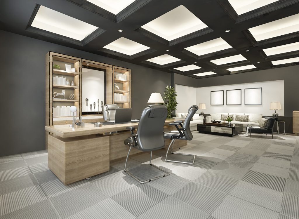 3d rendering luxury business meeting and working room in executive office 3d rendering luxury business meeting and working room in executive office